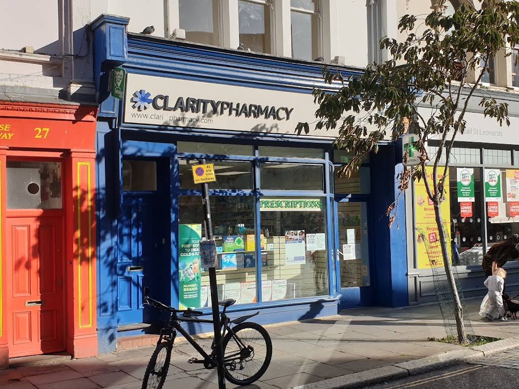 Clarity Pharmacy on Kings Road in St Leonards-on-Sea