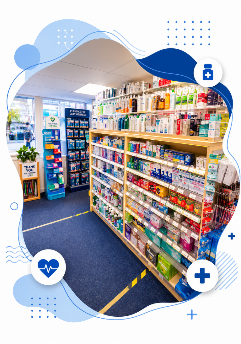 Interior view of the Clarity Pharmacy